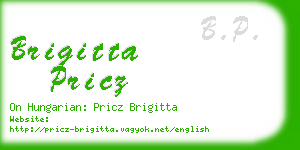 brigitta pricz business card